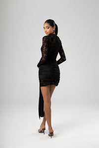 GIA LACE DRESS - BLACK