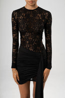 GIA LACE DRESS - BLACK - Lani Lou Brand